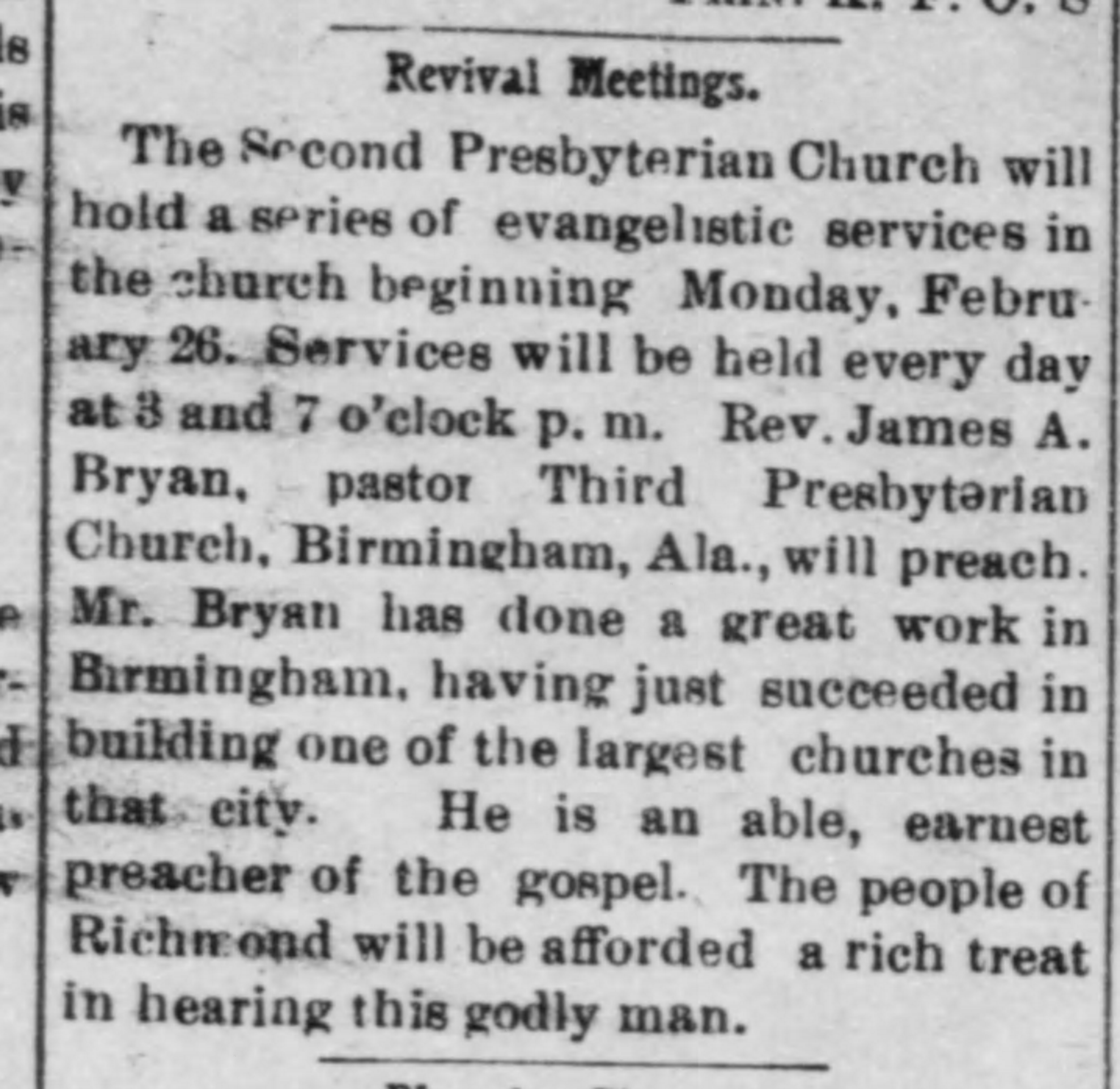 Revival Meetings (Kentucky)